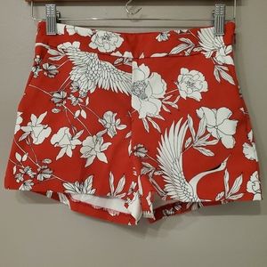 Express Mid-Rise Floral Shorties - Size 00